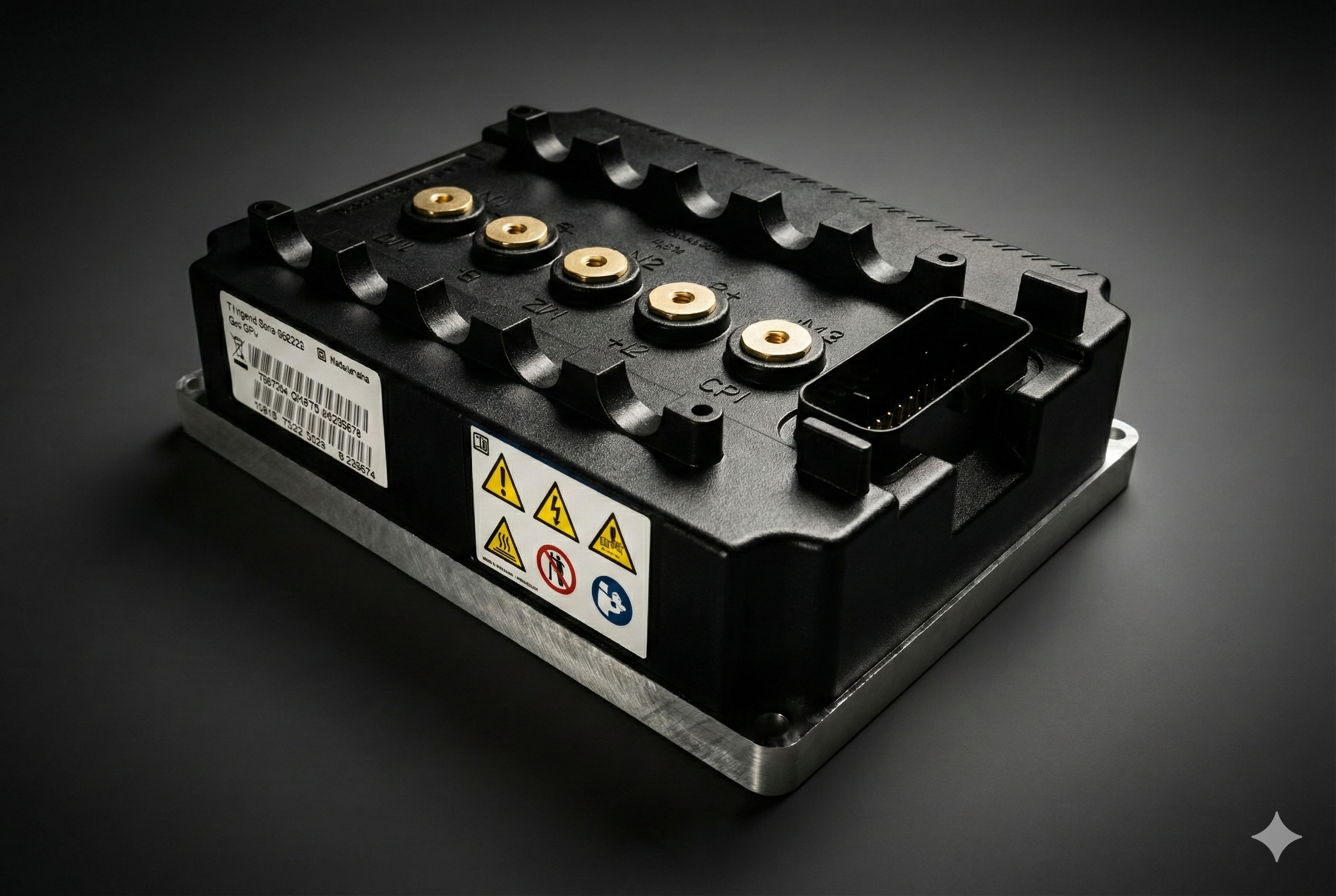 Turntide Gen6-X Size 6 AC Motor Controller, 80V 700A Peak, IP67 Waterproof Rating, Distributed by Ekol Engineering.